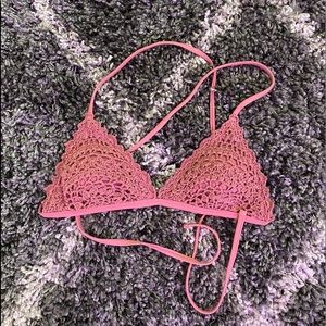 Crochet bikini top